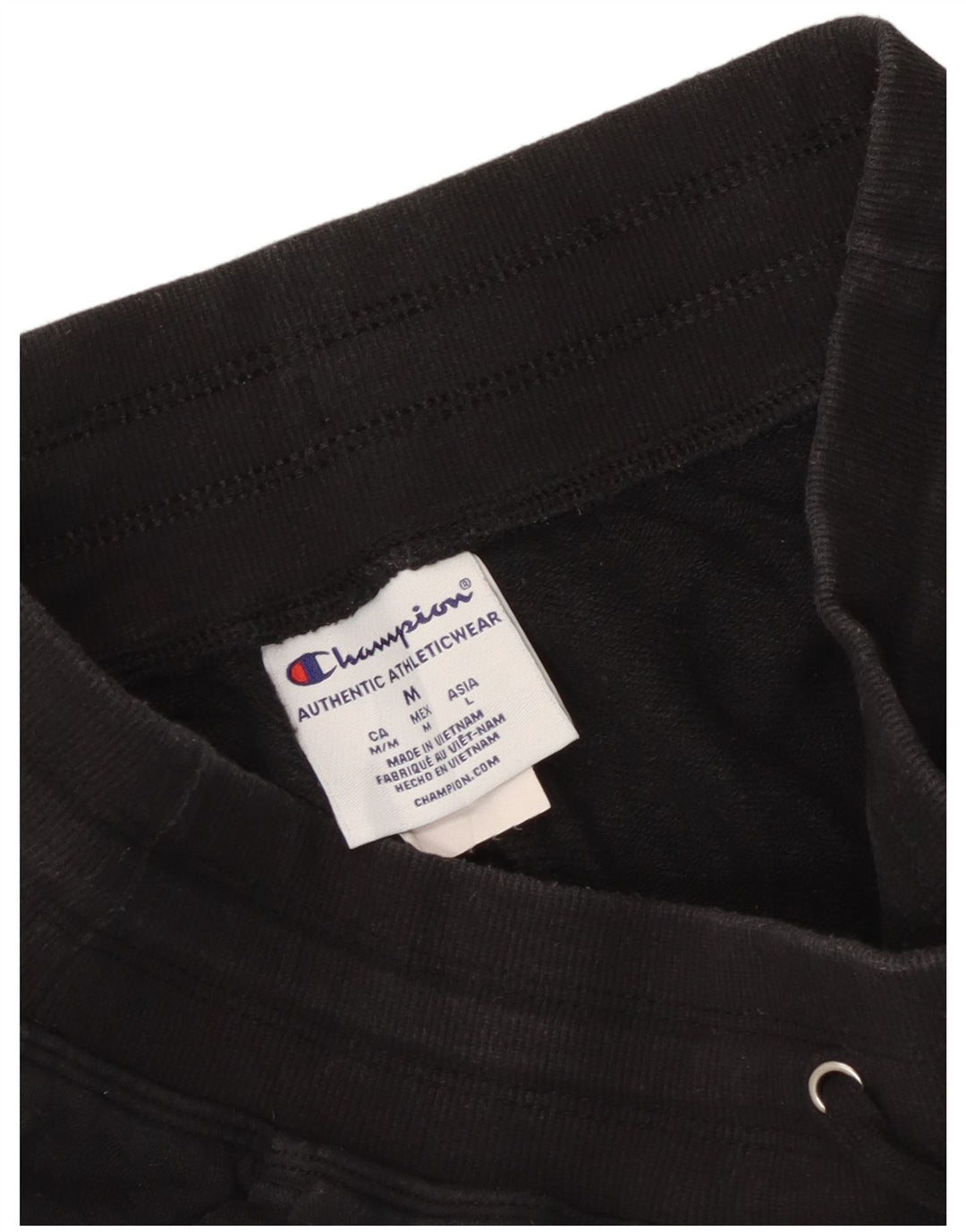 Calça de treino feminina Champion UK 14 médio algodão preto