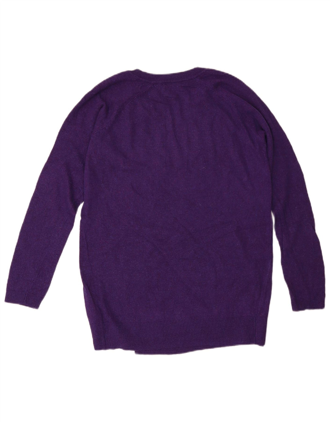 MARKS & SPENCER Suéter feminino oversized com decote em V Reino Unido 10 pequeno roxo
