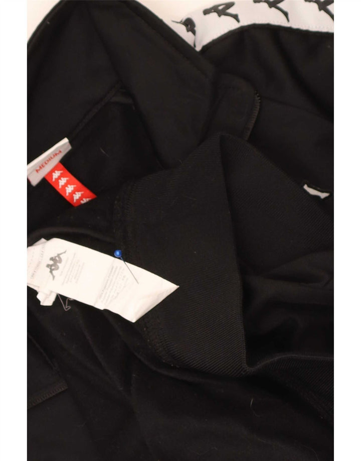 Kappa Mens Graphic Tracksuit Top Jaqueta Médio Preto Colourblock Poliéster