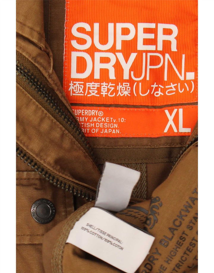Jaqueta utilitária masculina Superdry UK 42 XL algodão marrom