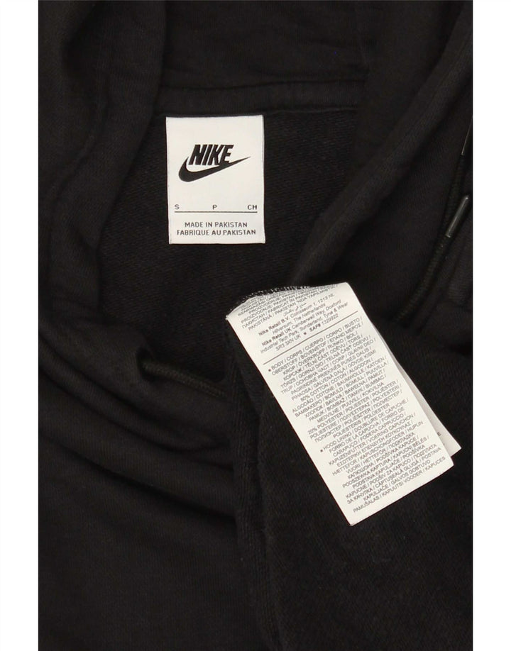 Nike Mens Hoodie Jumper Pequeno Algodão Preto