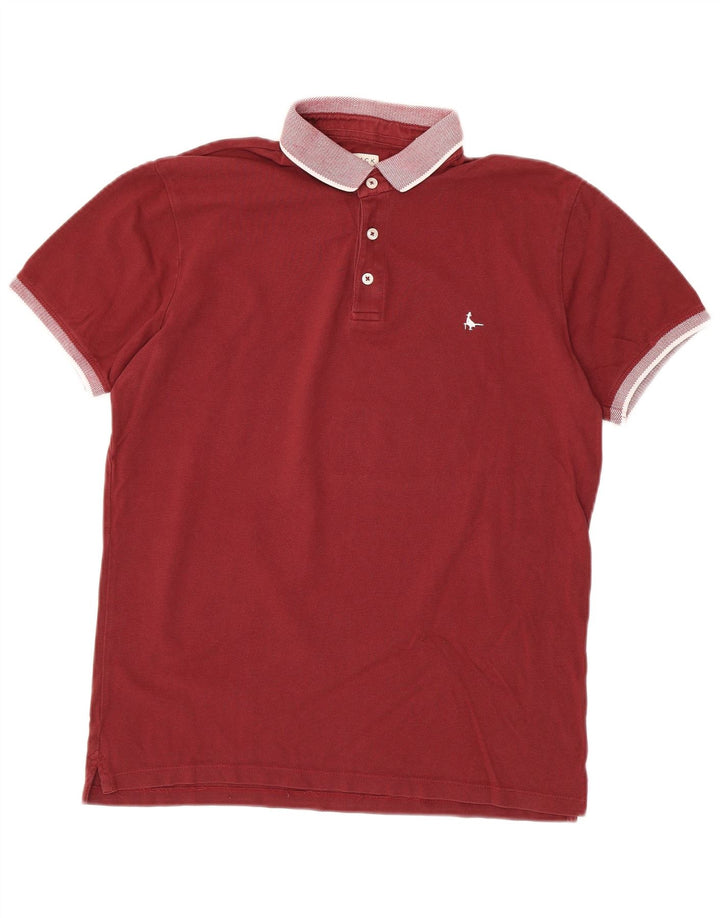 Camisa polo masculina de rugby JACK WILLS médio Borgonha
