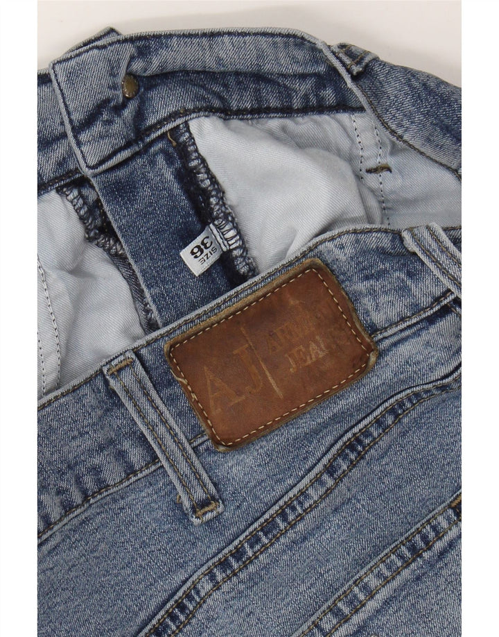 Calça jeans reta masculina Armani W36 L31 azul