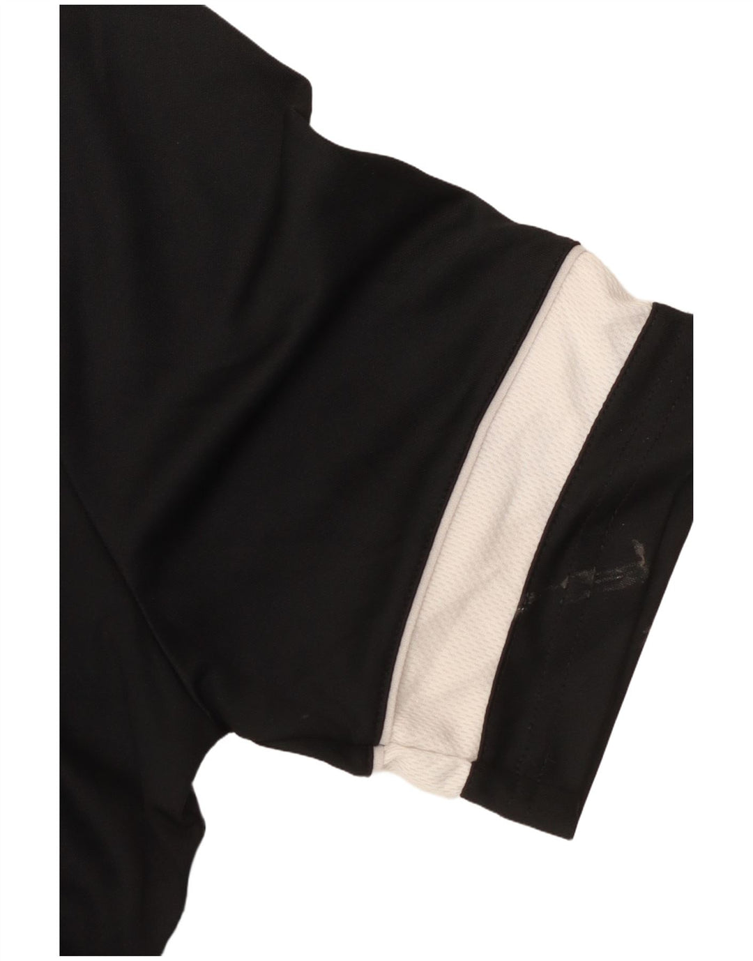 Nike Mens Camiseta Top Médio Preto Listrado Poliéster Esportes