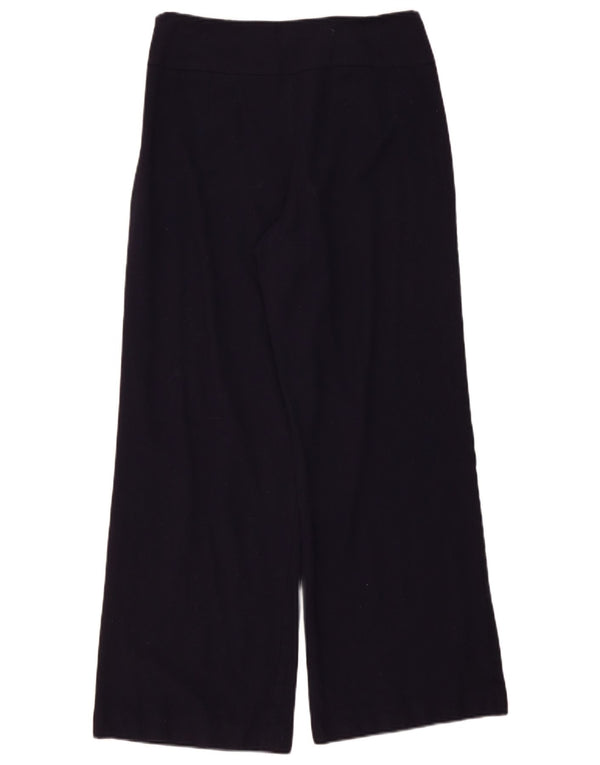 Calça casual feminina de cintura alta Hobbs Reino Unido 12 médio W32 L30 azul marinho