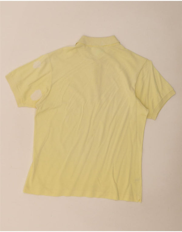 Camisa polo masculina Lacoste tamanho 4 médio algodão amarelo