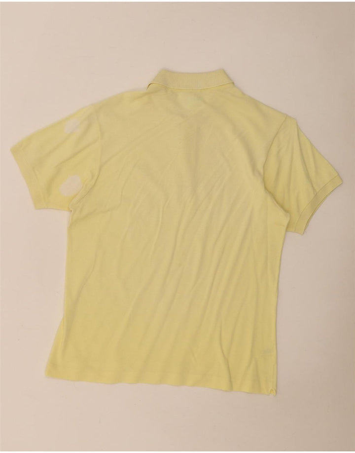 Camisa polo masculina Lacoste tamanho 4 médio algodão amarelo