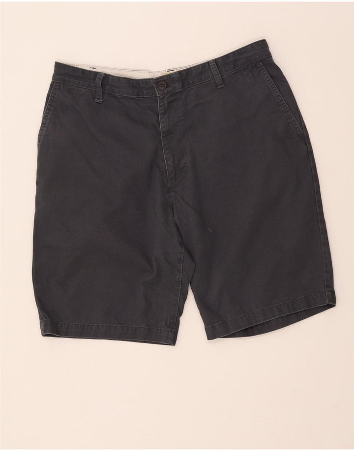 Dockers Mens Chino Shorts W33 Algodão Cinza Médio