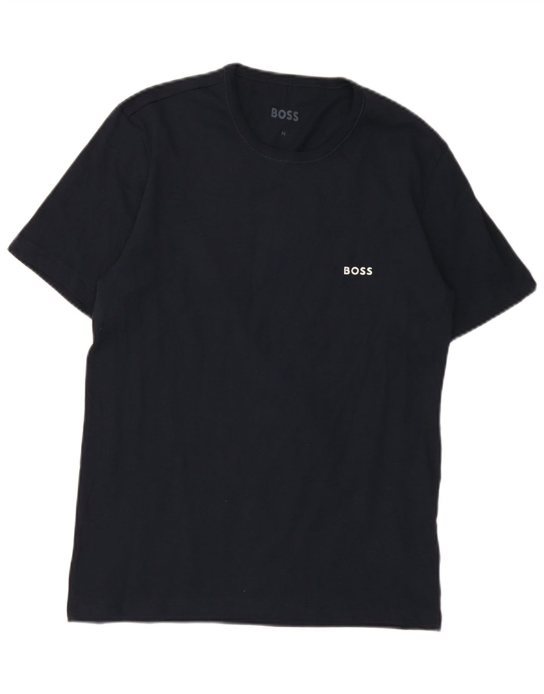 Camiseta masculina Hugo Boss Top médio algodão azul marinho