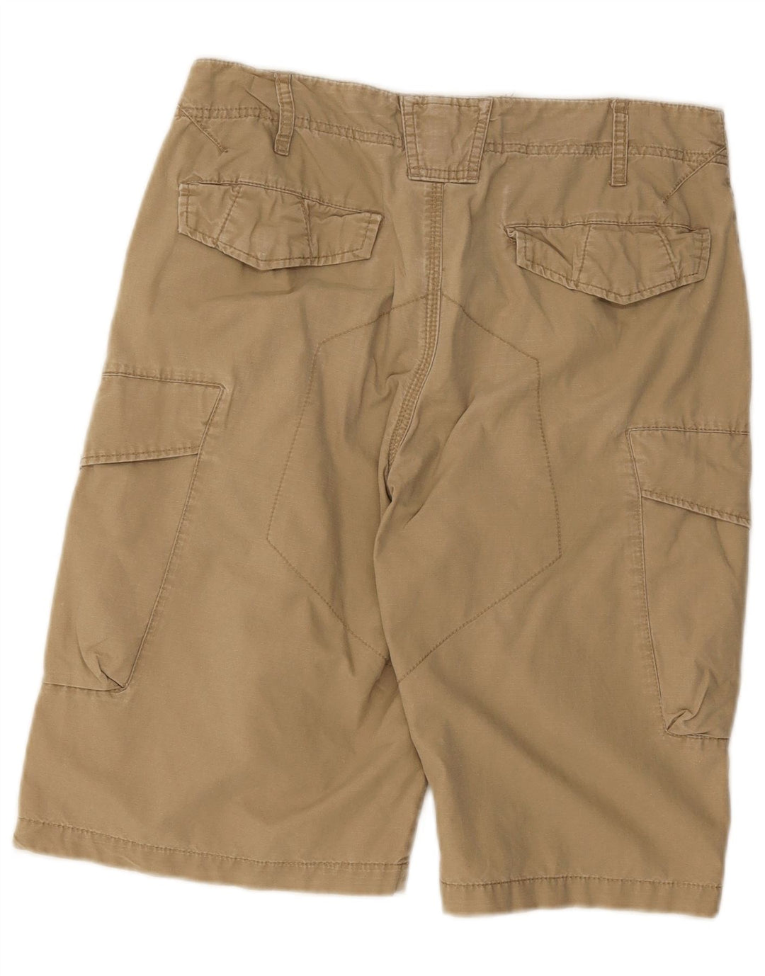 Zara Mens Cargo Shorts EU 40 Médio W31 Algodão Bege