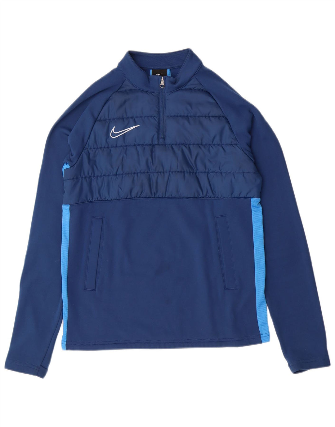 NIKE Boys Dri Fit Pullover Treino Top 12-13 Anos Grande Azul