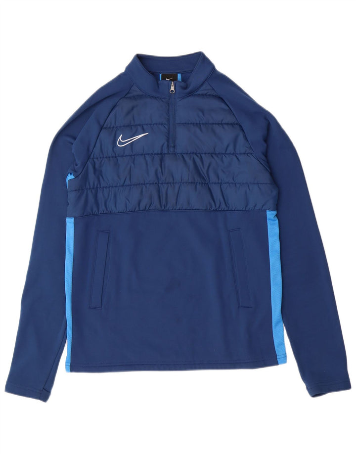 NIKE Boys Dri Fit Pullover Treino Top 12-13 Anos Grande Azul