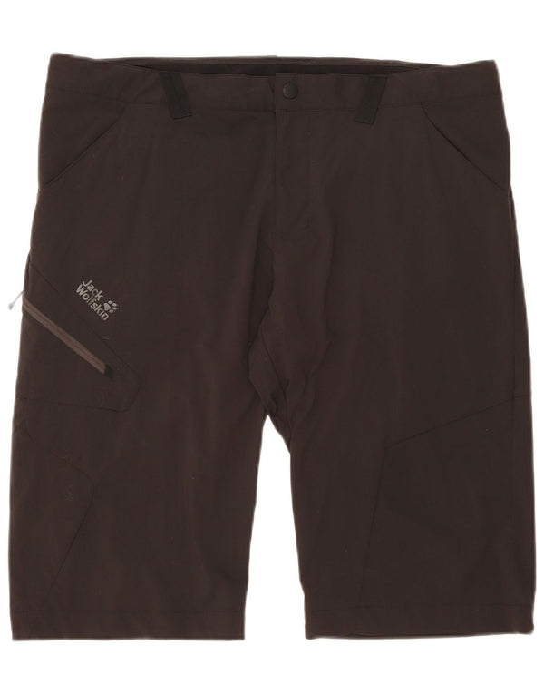 Shorts cargo masculino Jack Wolfskin UK 46 XL W40 preto poliamida
