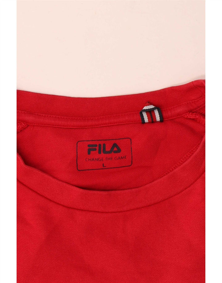 Fila Moletom Gráfico Masculino Jumper Grande Multicolorido Colorblock Algodão