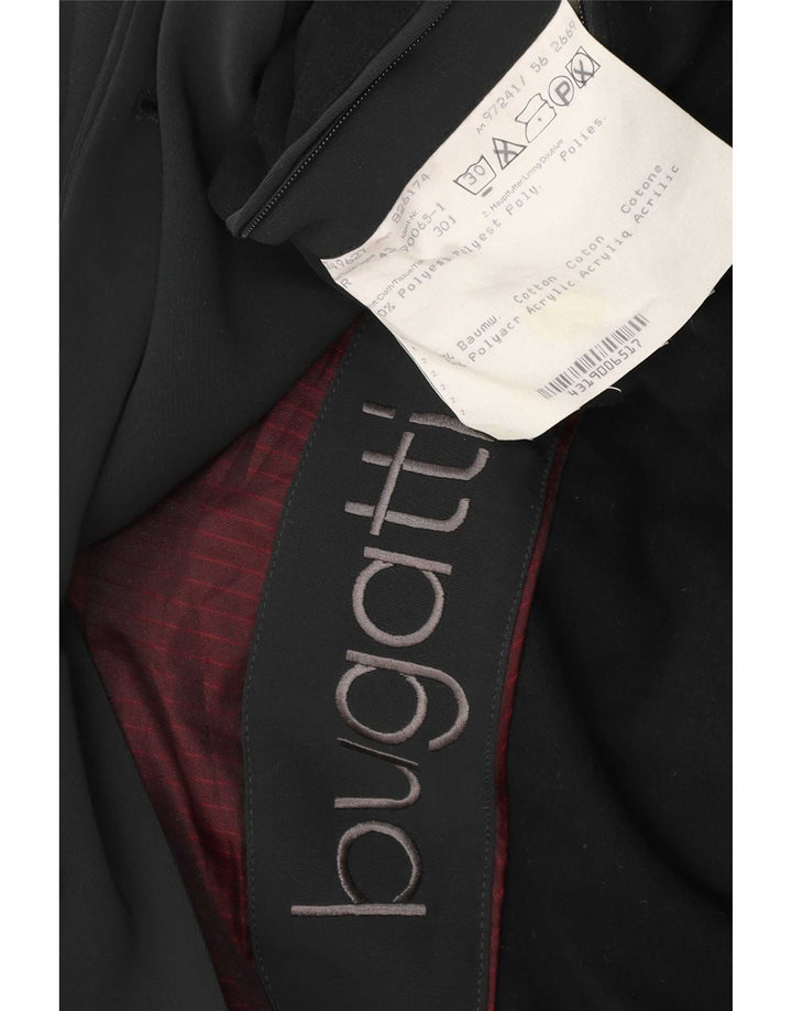 Bugatti Mens Overcoat IT 56 3XL Poliéster Preto