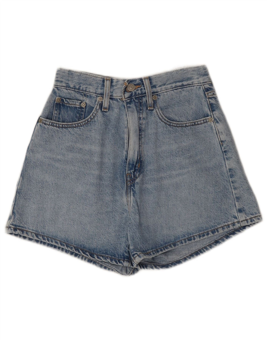 Shorts jeans feminino LEVI'S W24 XS azul algodão