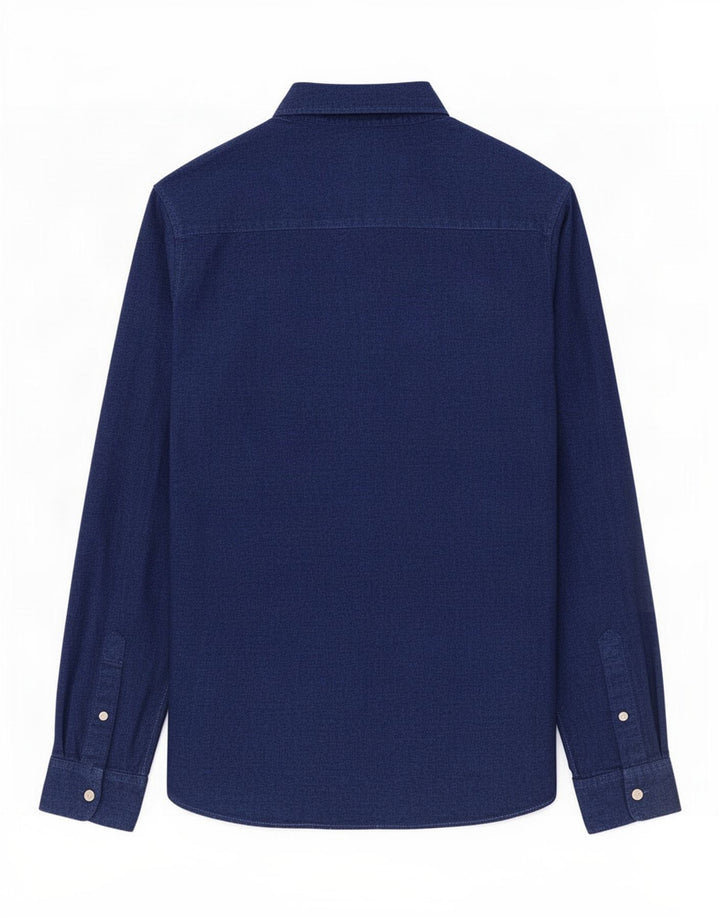 Camisa masculina Jack & Jones grande algodão azul marinho