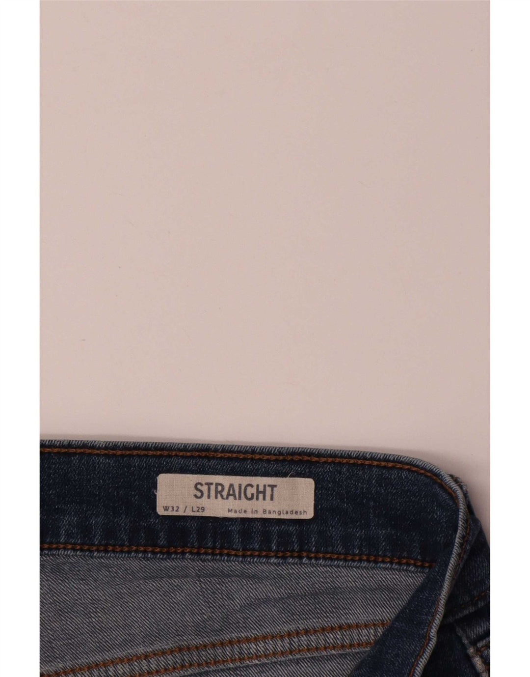 Jeans retos masculinos Marks & Spencer W32 L25 algodão azul