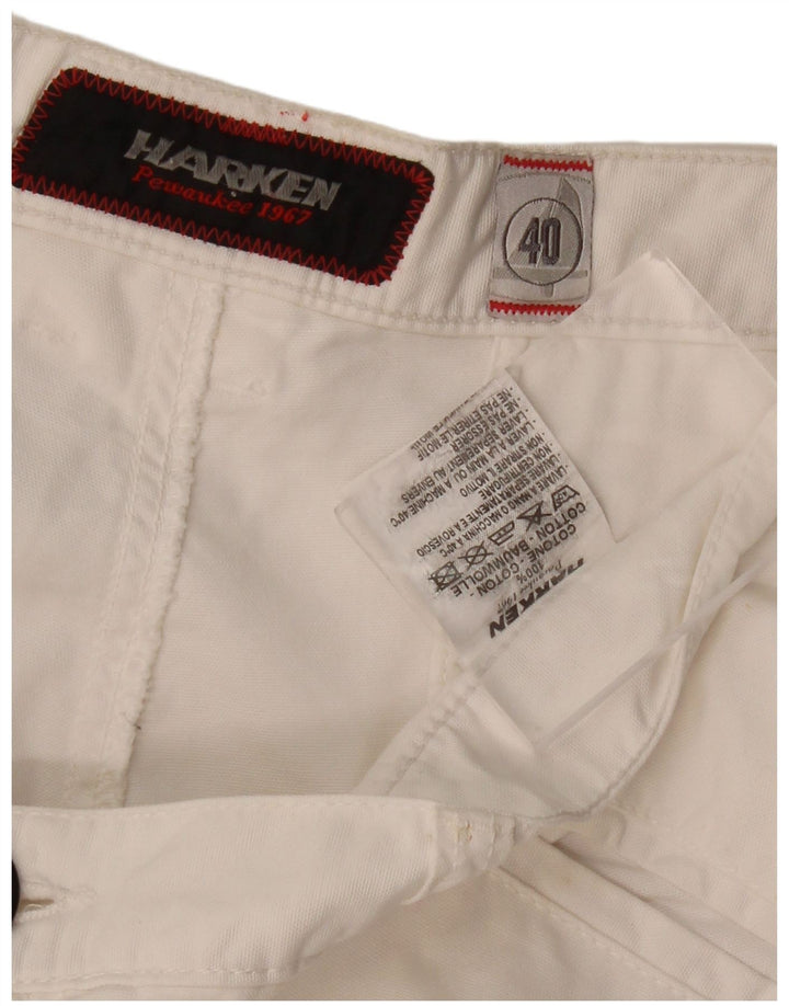 Calça cargo reta masculina VINTAGE W40 L32 algodão branco