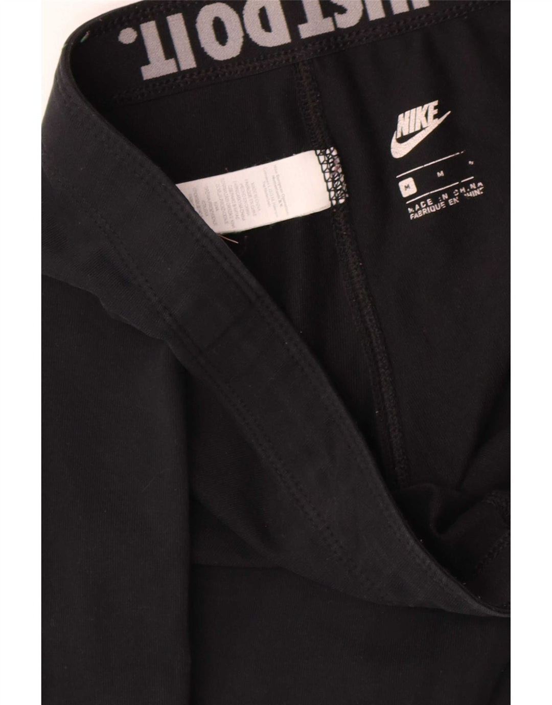 Leggings Nike Femininas Graphic UK 12 Médio Algodão Preto
