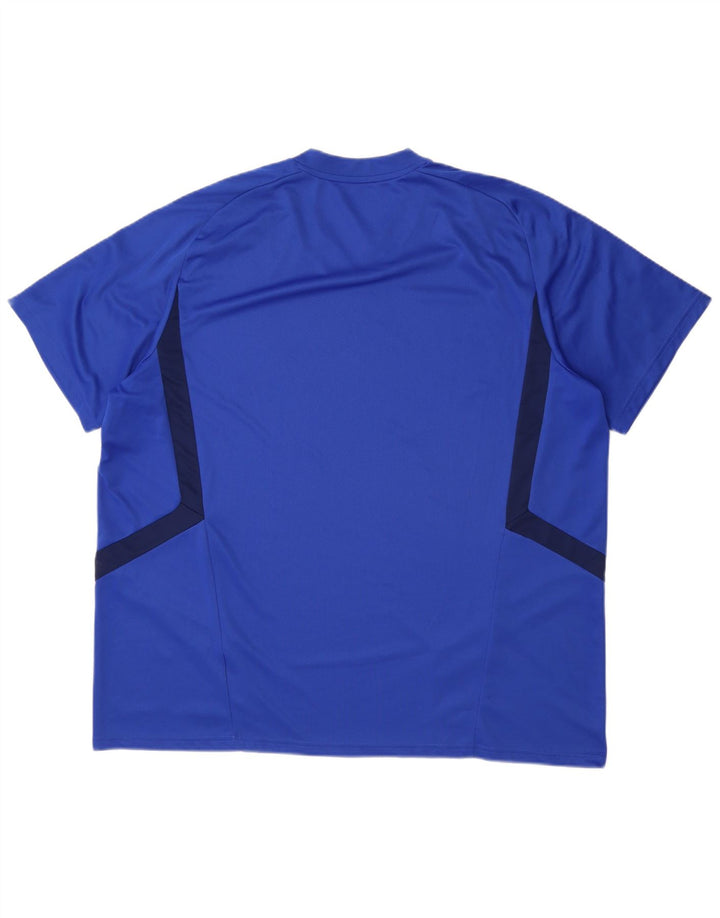 Adidas Masculino Climacool Camiseta Top 2XL Azul Colorblock