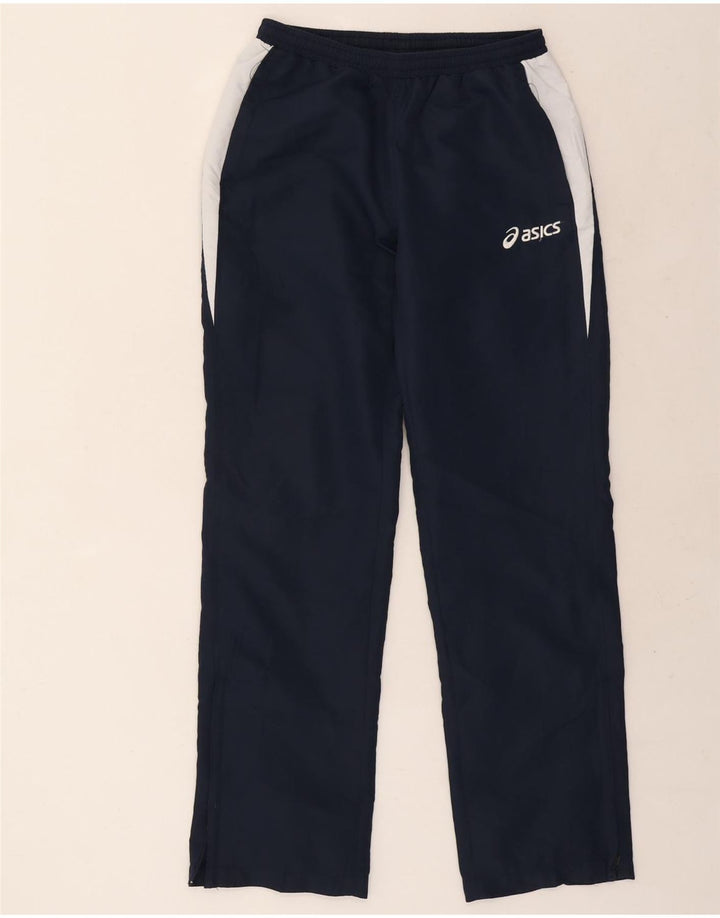 Calça de treino masculina Asics grande azul marinho Colourblock poliéster