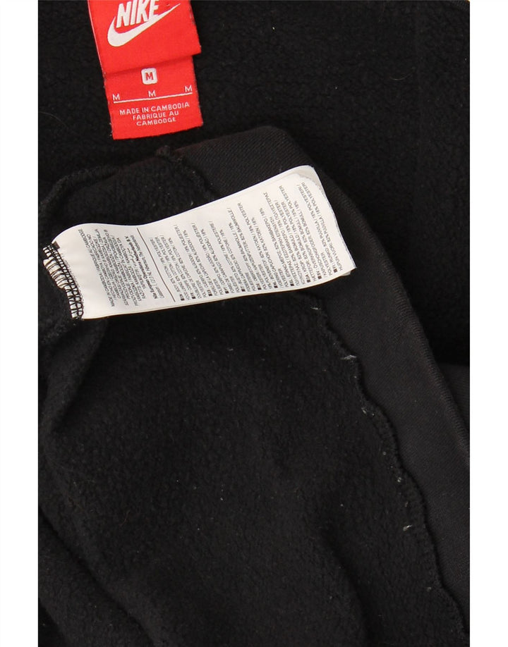 Suéter feminino Nike com capuz e zíper UK 14 médio preto algodão