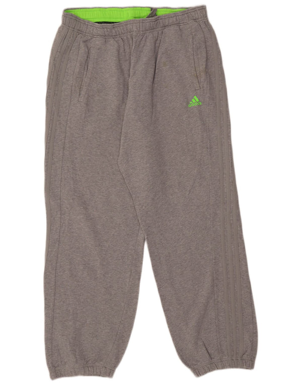 Calças de treino masculinas Adidas Joggers XL cinza algodão