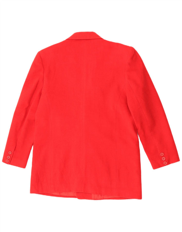 Jaqueta blazer feminina C&A com peito duplo EU 40 poliéster vermelho médio