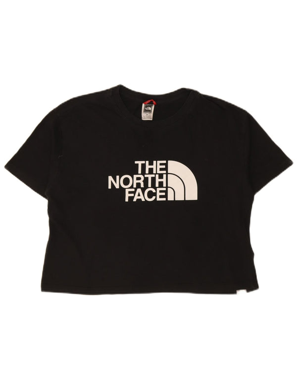 Camiseta feminina The North Face Crop Graphic UK 14 algodão preto médio