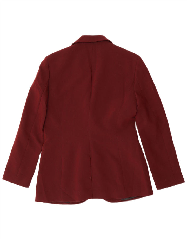 Zara Jaqueta Blazer Feminina com 2 Botões Reino Unido 14 Médio Marrom Poliéster