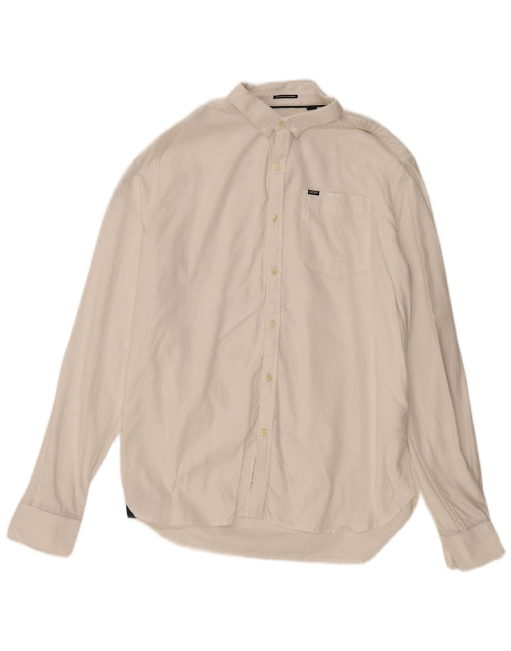 Camisa masculina Superdry 2XL algodão branco