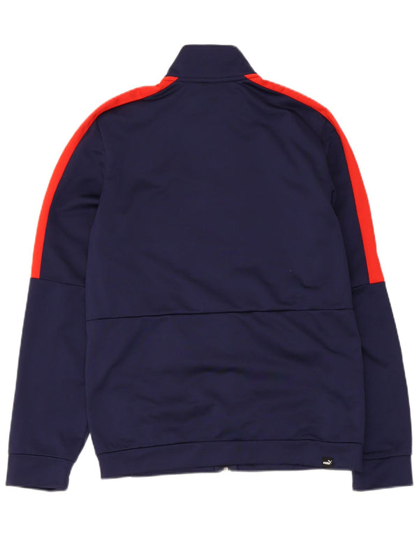 Jaqueta Puma Boys Graphic Tracksuit Top 13-14 anos Azul marinho Colorblock