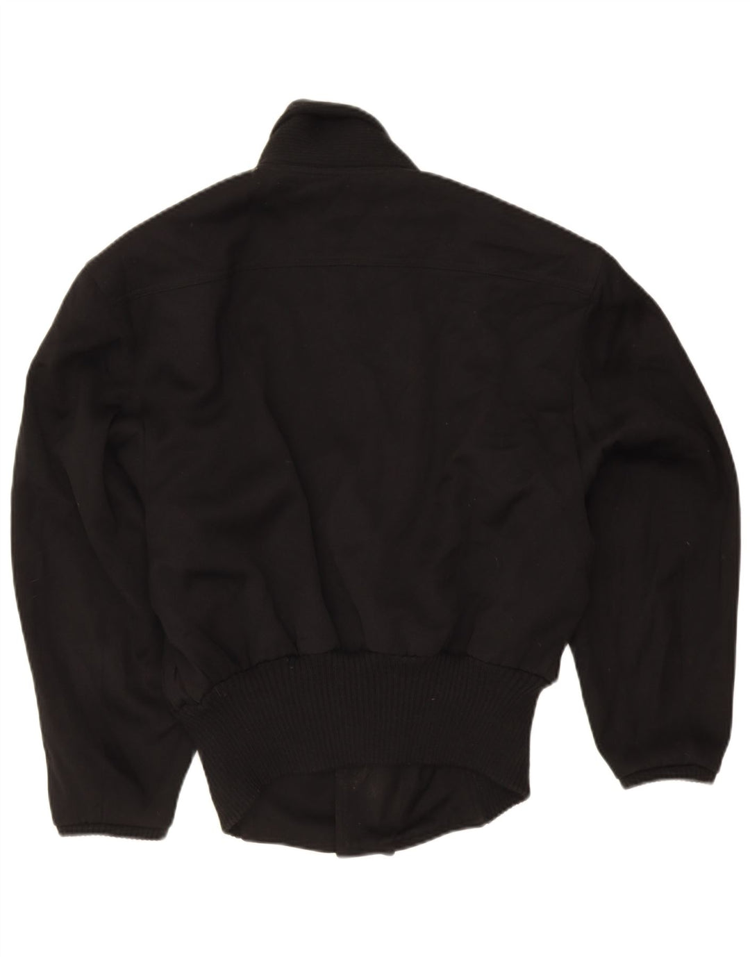 Jaqueta bomber vintage feminina de grandes dimensões UK 18 XL preta