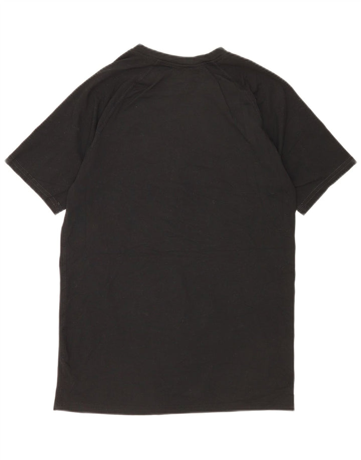 Camiseta masculina Russell Athletic Dri-Power UK 38/40 poliéster preto médio