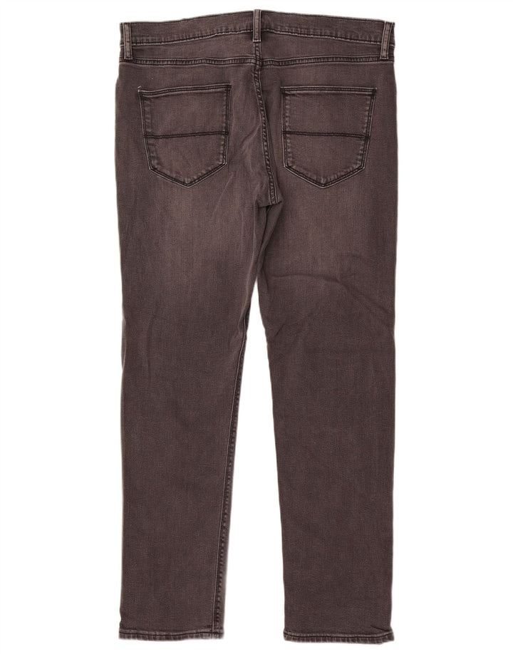 Marks & Spencer Mens Slim Jeans W34 L31 Algodão Cinza