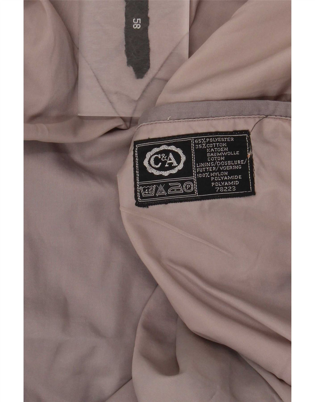 Jaqueta bomber masculina C&A IT 58 4XL cinza Colourblock poliéster