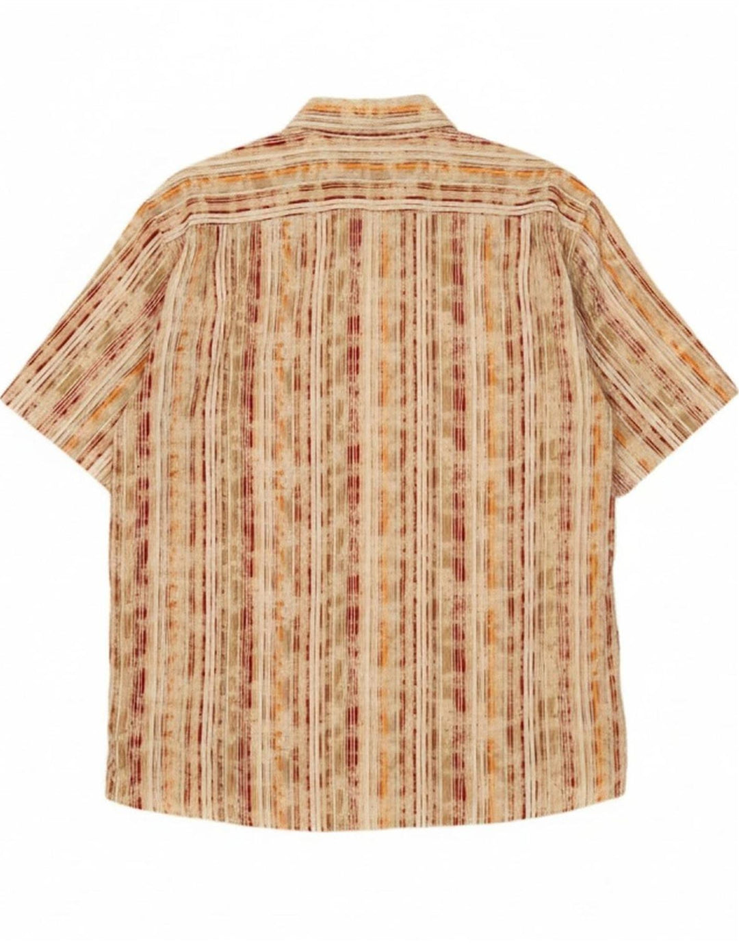 Camisa masculina de manga curta PAUL SMITH 2XL listrada bege
