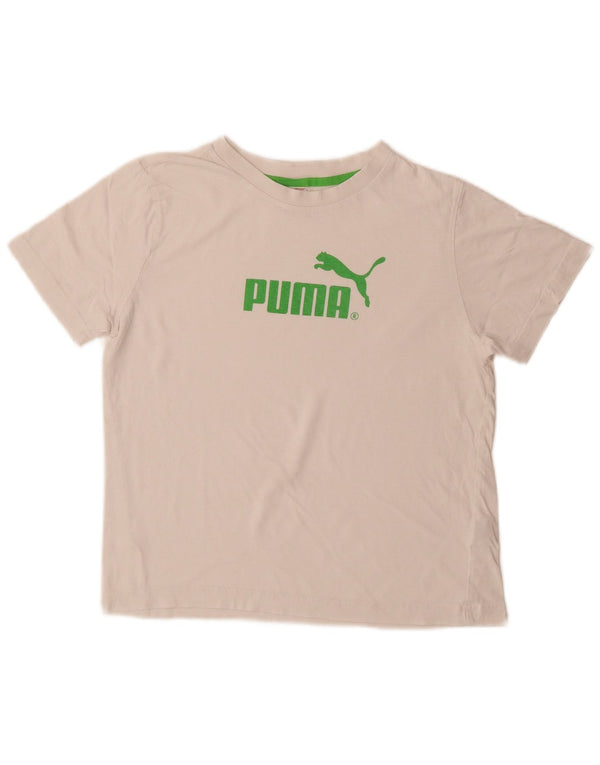 Camiseta Puma Boys Graphic Top 11-12 Anos Branco