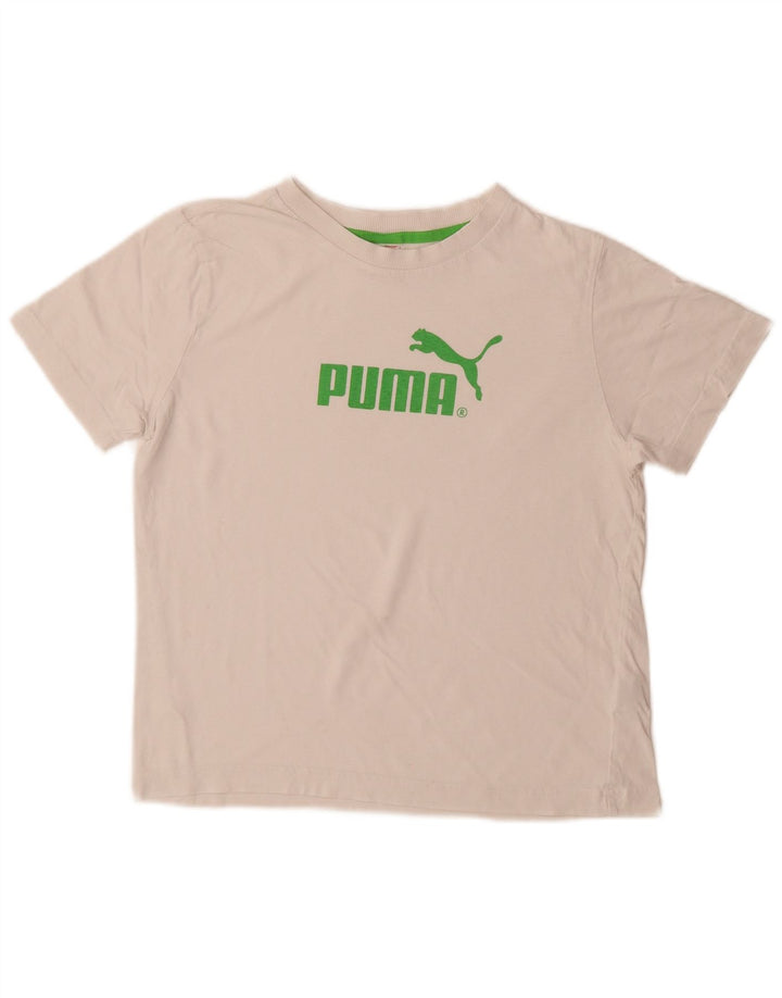 Camiseta Puma Boys Graphic Top 11-12 Anos Branco