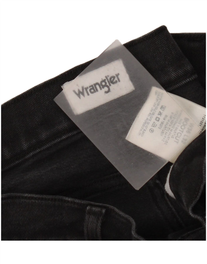 Wrangler Mens Bootcut Jeans W36 L32 Algodão Preto