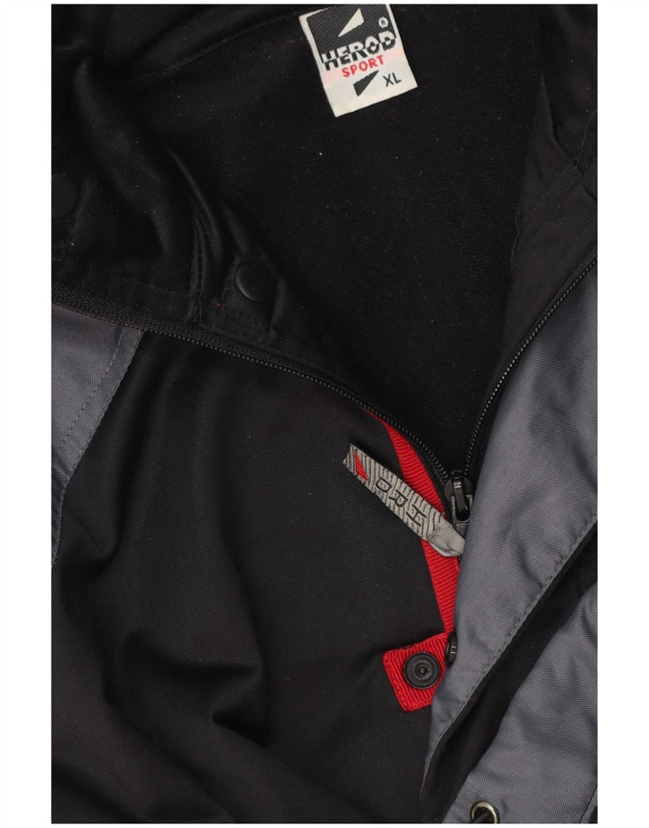 Jaqueta utilitária masculina Herod Sport UK 42 XL preto Colourblock poliéster