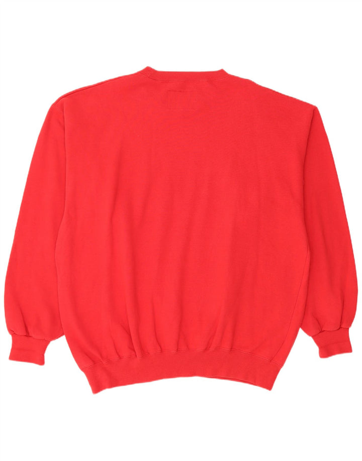 Champion moletom gráfico masculino jumper 2XL algodão vermelho
