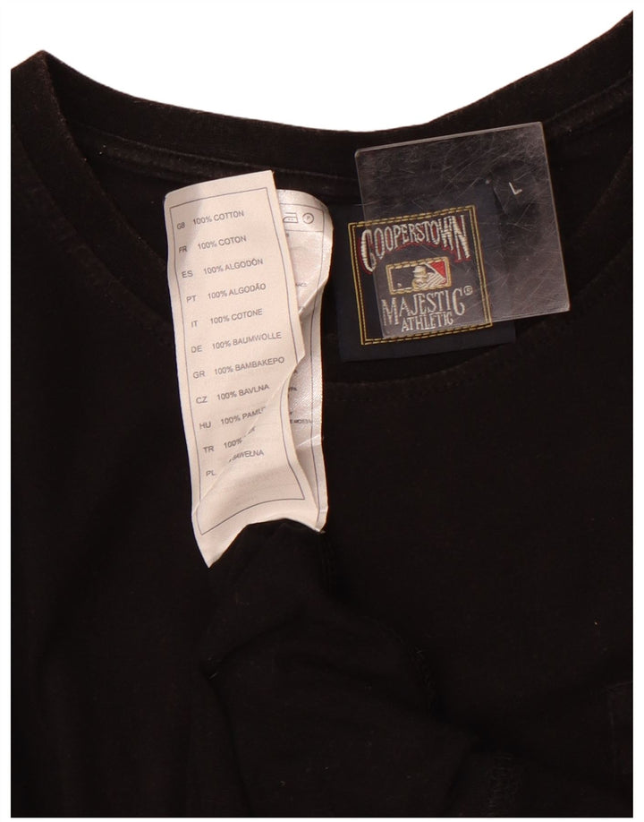 Túnica feminina MAJESTIC New York Yankees com estampa gráfica Reino Unido 16 grande preta