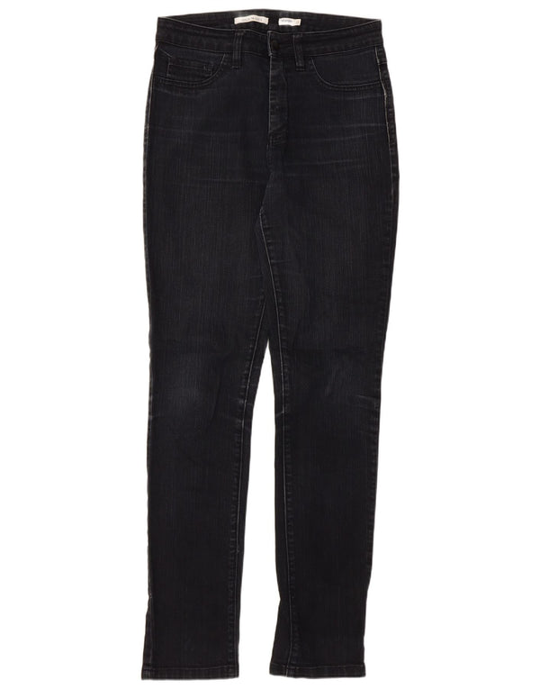 Jeans feminino Wrangler de cintura alta UK 12 médio W30 L32 algodão preto
