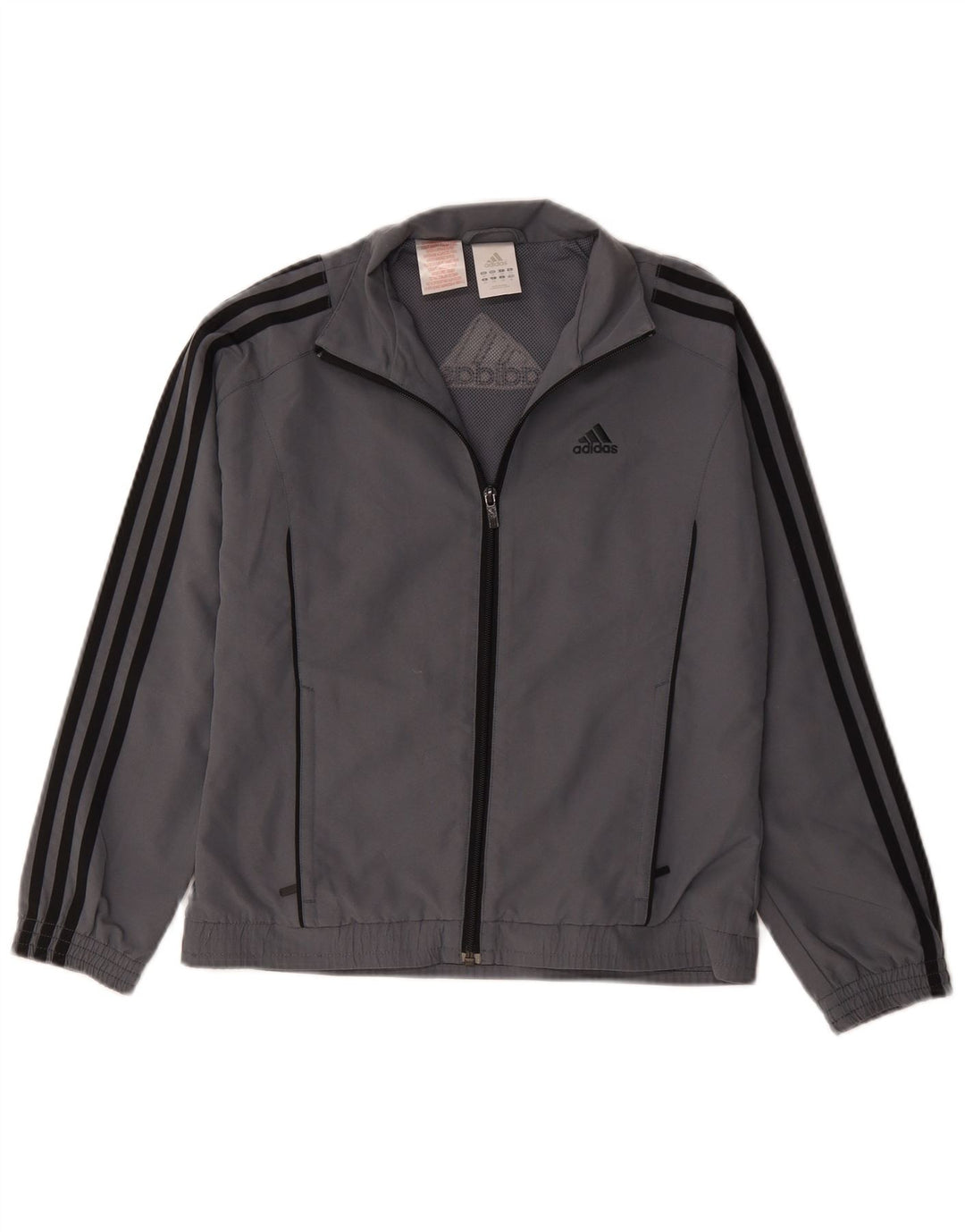 Jaqueta Adidas Meninos Treino Top 11-12 Anos Cinza Poliéster