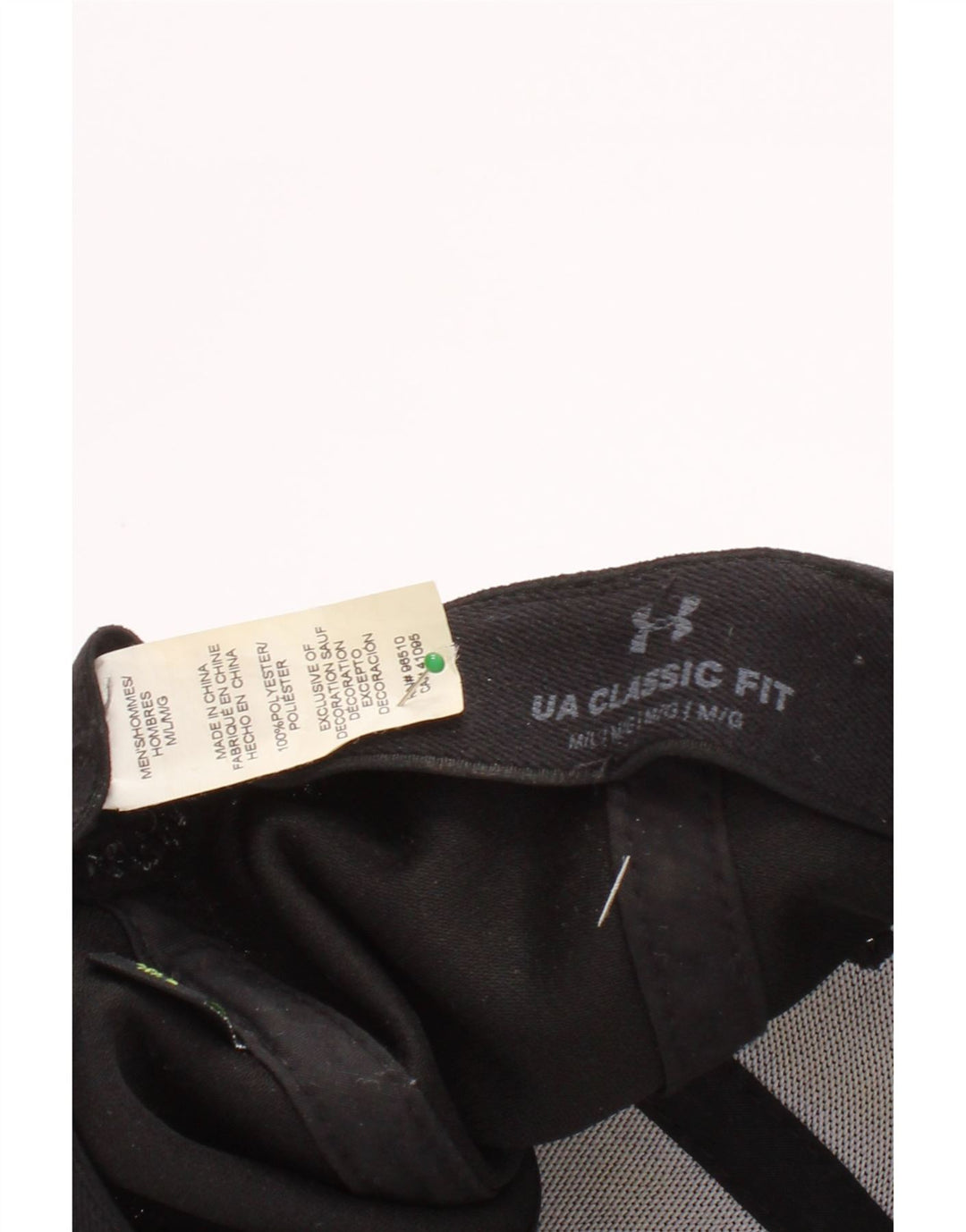 Boné de beisebol gráfico masculino Under Armour médio/grande preto de poliéster esportivo