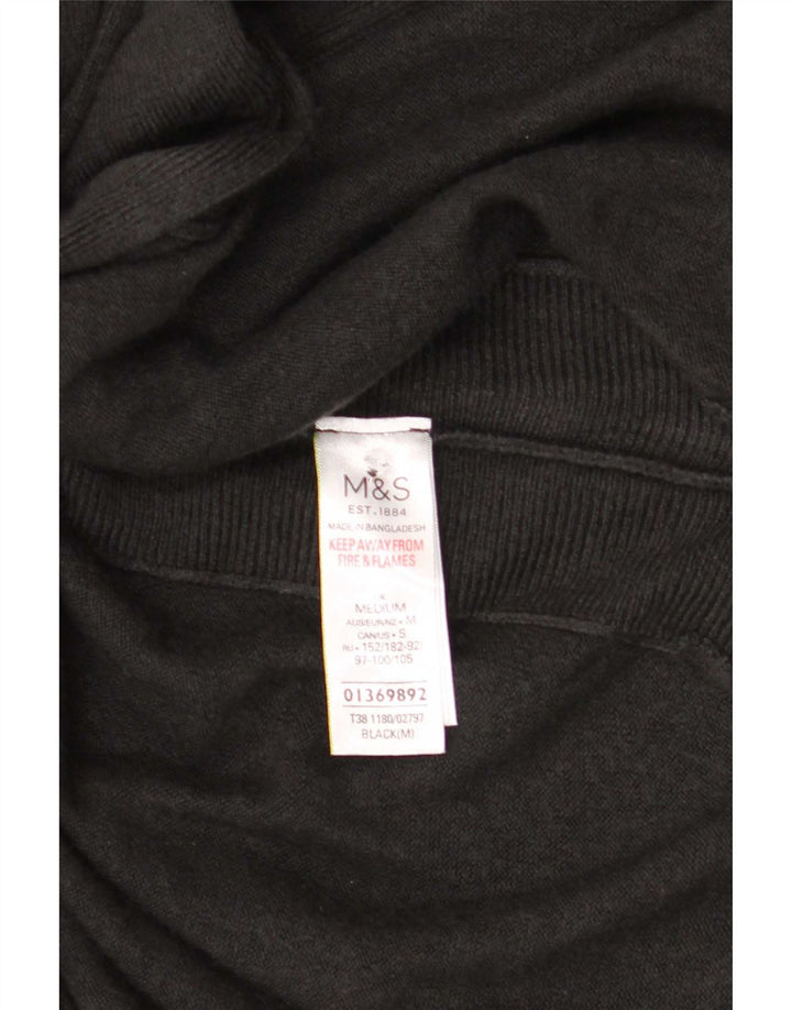 Suéter cardigã feminino Longline Marks & Spencer Reino Unido 14 médio preto