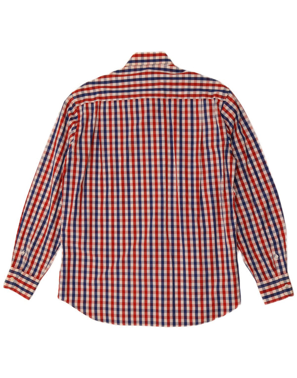 Camisa masculina Paul & Shark tamanho 39 algodão guingão multicolorido médio