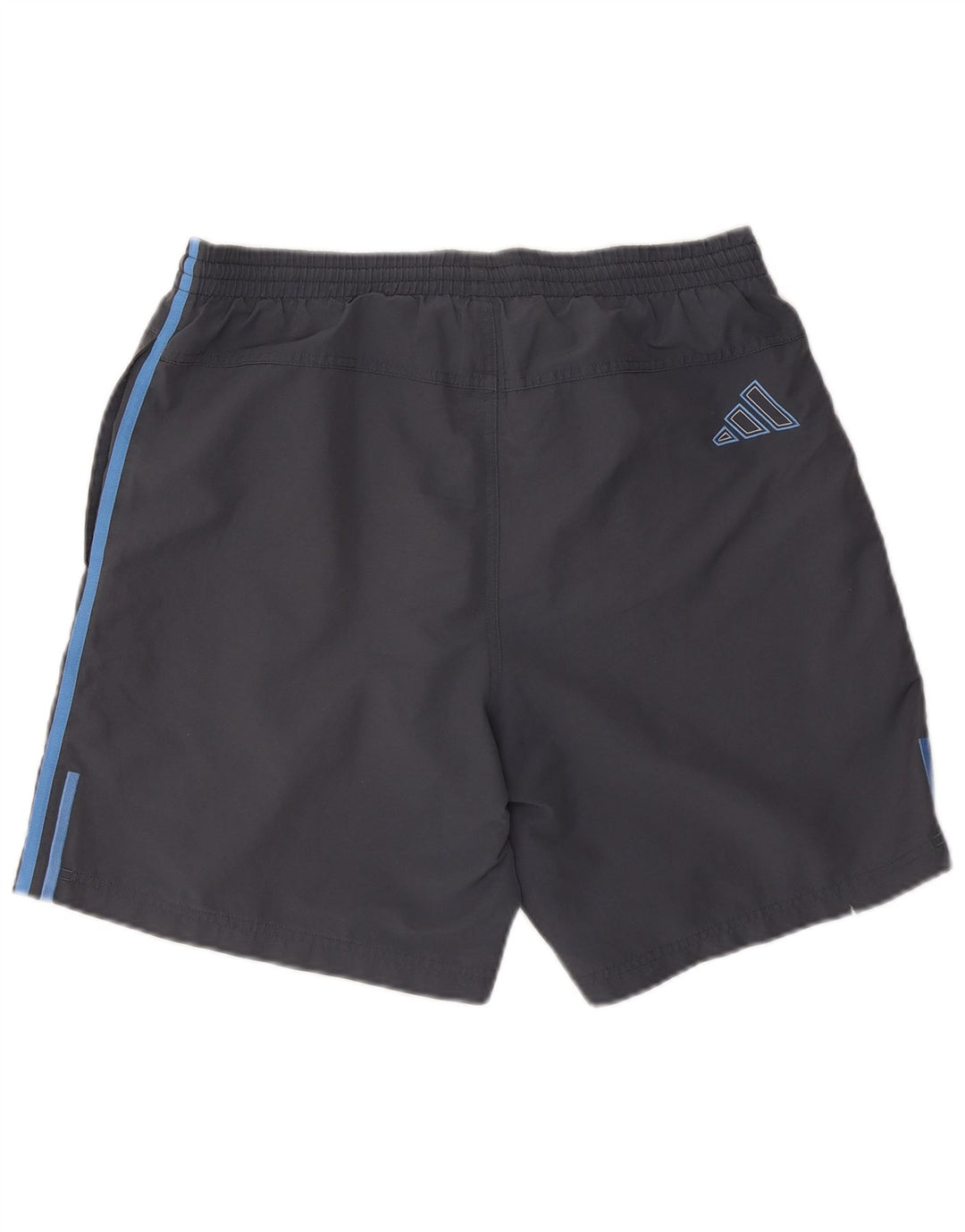 Shorts esportivos masculinos Adidas grande poliéster cinza